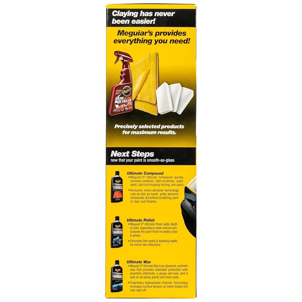 Meguiar’s Smooth Surface Clay Kit – Safe And Easy Car Claying NEW Wax Glide ON