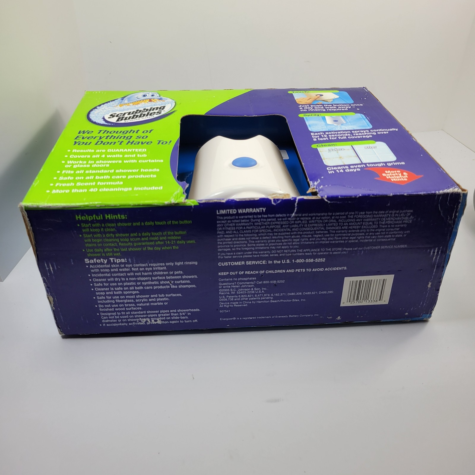 Scrubbing Bubbles 609271 Automatic Shower Cleaner Starter Kit with 2 Refills