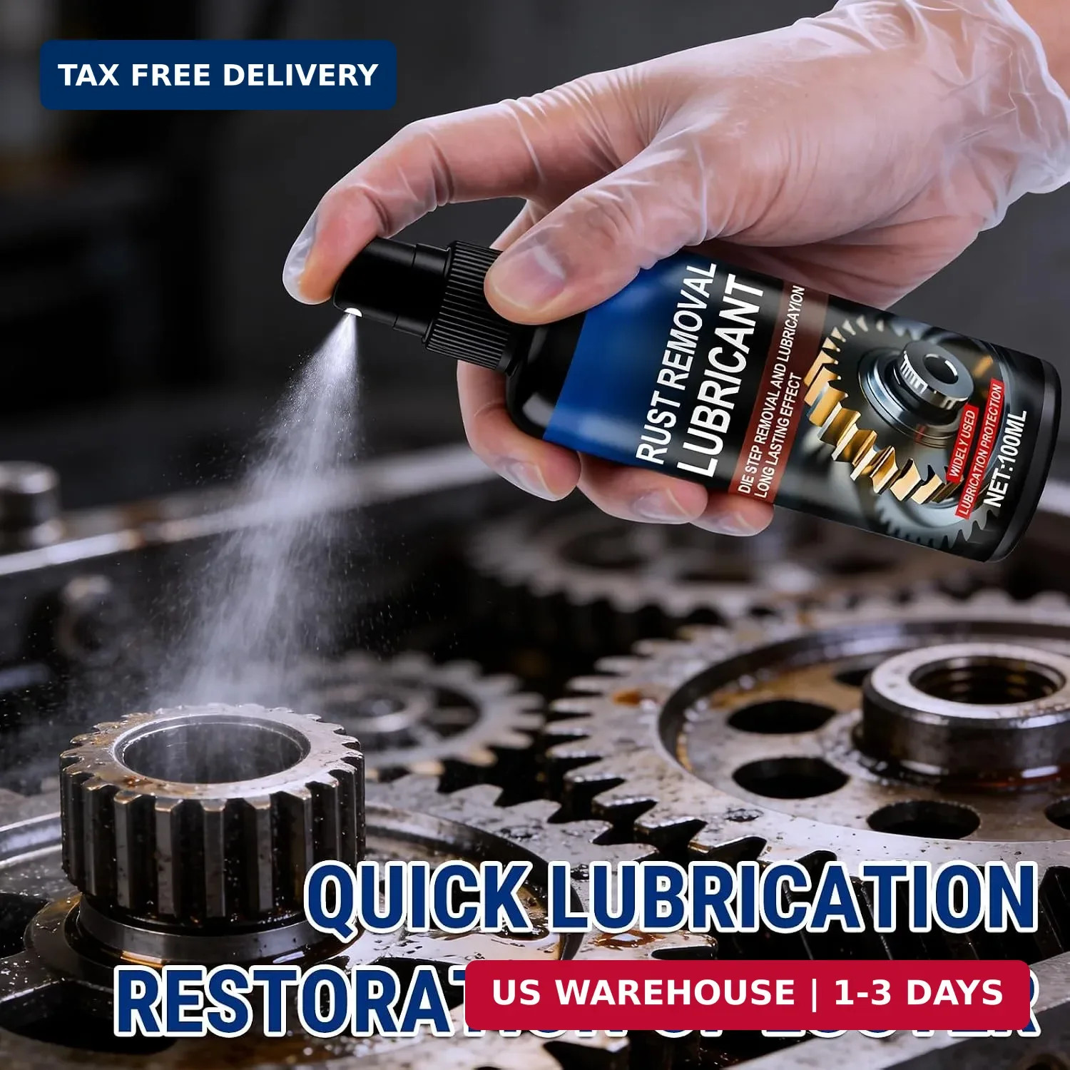 Rusts Remover Spray,Iron Rust Stain Remover,Multipurpose Rust Stain Remover,Fast