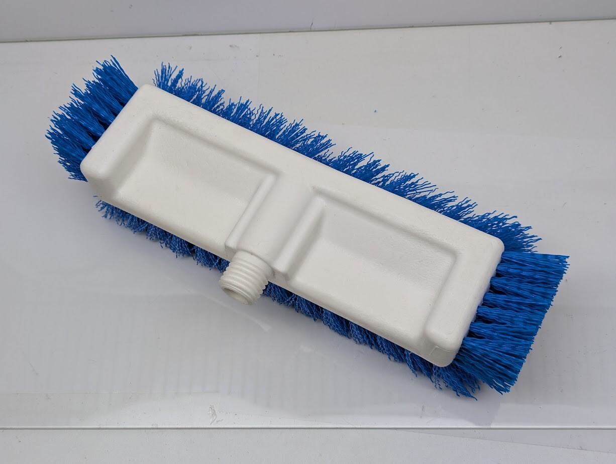 Lot of 6 Extra Heavy Duty Deck Scrubber Cleaning Brush Blue Bristles Replacement