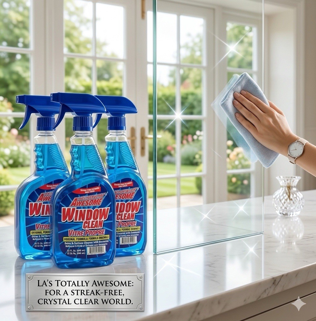 LA’s Totally Awesome Window Cleaner Ammonia 32oz Streak Free 3 Pack