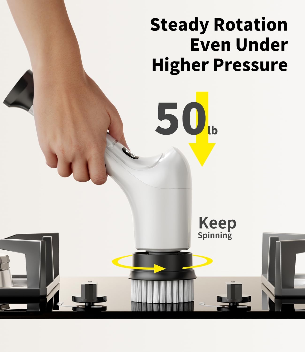 Spin Scrubber, Cordless Household Cleaning Brush with 6 Replaceable Heads, 3 …
