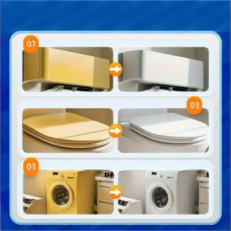 Plastic Yellowing Remover Scratch Repair Polish for Appliances Fridge AC Toilet