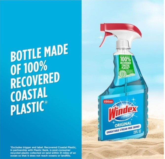 Windex Glass and Window Cleaner Spray Bottle, Original Blue, 23 fl oz