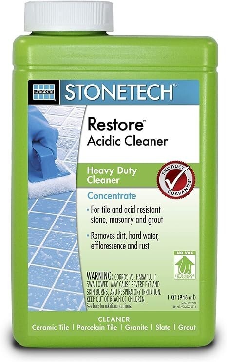 StoneTech Restore Acidic Cleaner, Concentrated, 1 Quart/946 mL Bottle