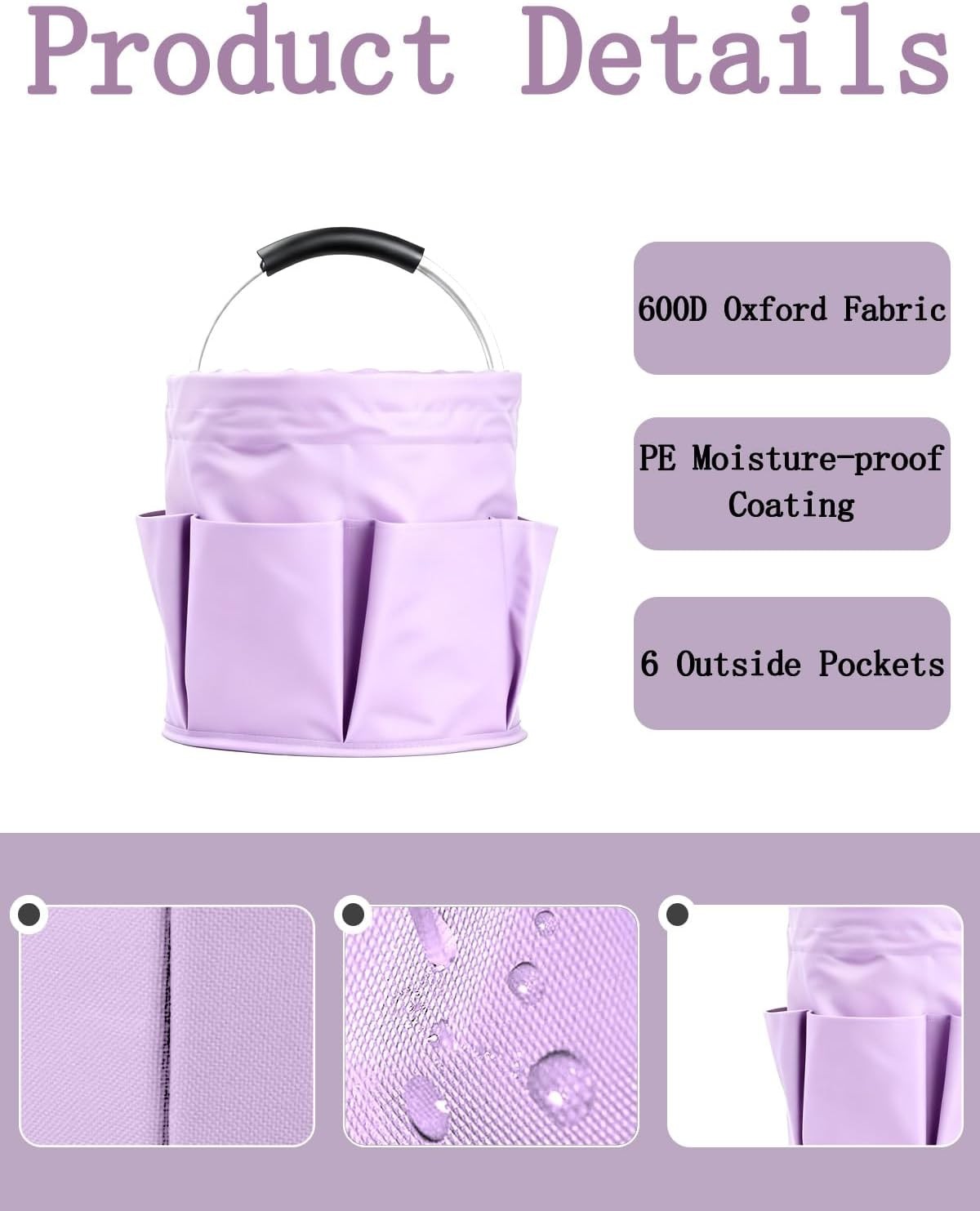 Cleaning Caddy with Handle, Cleaning Products Organiser, Foldable Storage Bas…