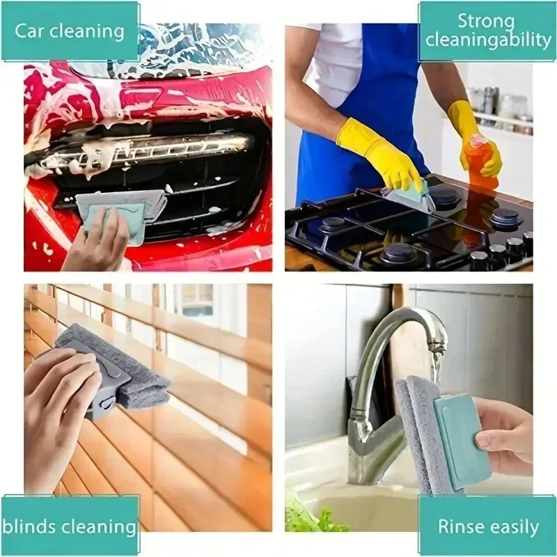 Window Groove Cleaning Brush Portable Sponge Door / Window Slot Cleaning Brush.