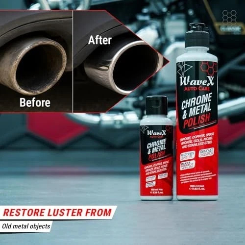 Wavex Metal Polish 350g Chrome Copper Brass Stainless Steel Cleaner Polish FS