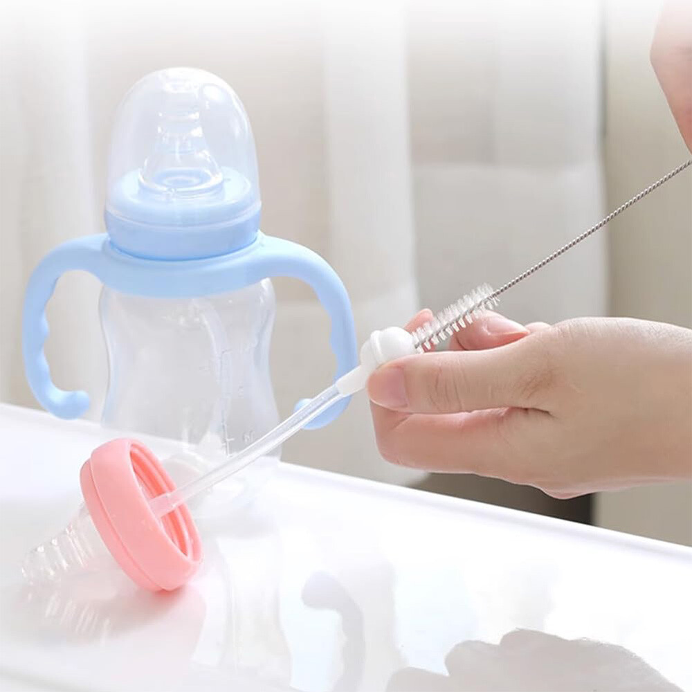 1-10PCS Nylon Straw Cleaner Cleaning Brush Small Long Handle Inner Hole Brushes