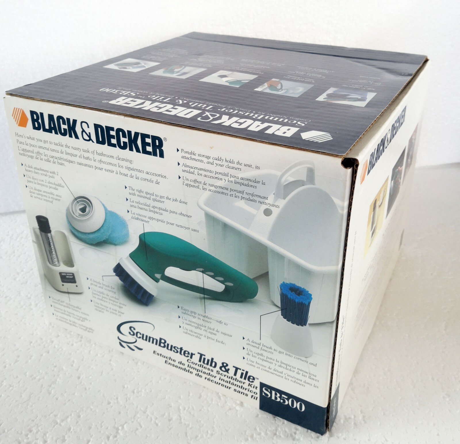 Black & Decker Scum Buster Kit Cordless Tub And Tile Scrubber SB500