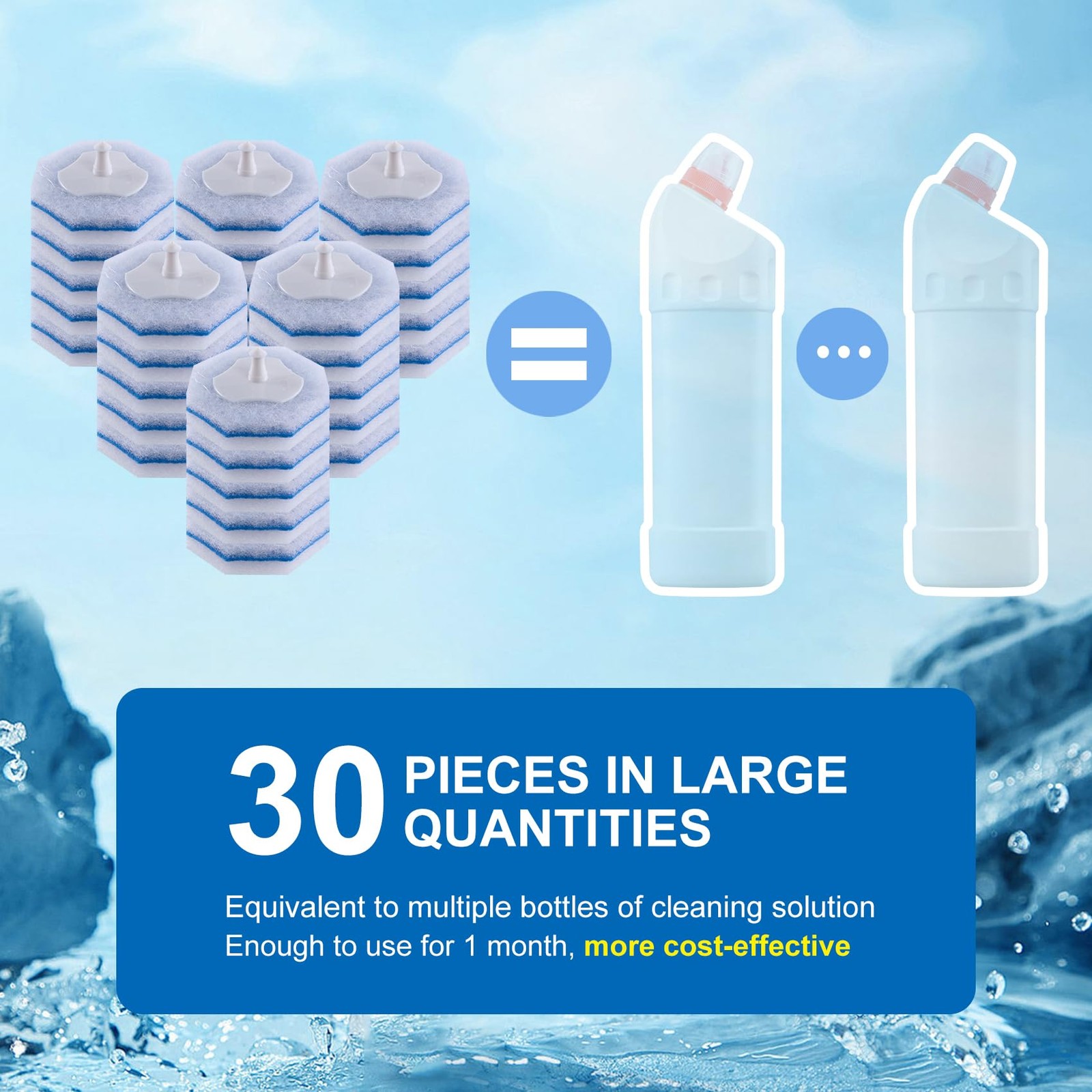 Upgraded 30pcs Wand Refills fits Clorox Wand, Thickened Cleaning Layer, Won’t…
