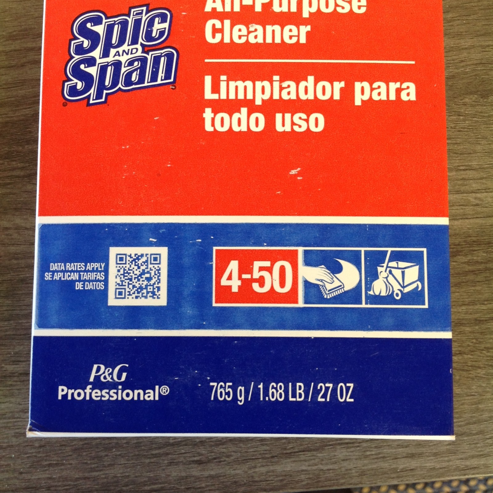 Lot of 2 Boxes Spic and Span 31973EA 27 oz. Box All-Purpose Floor Cleaner New