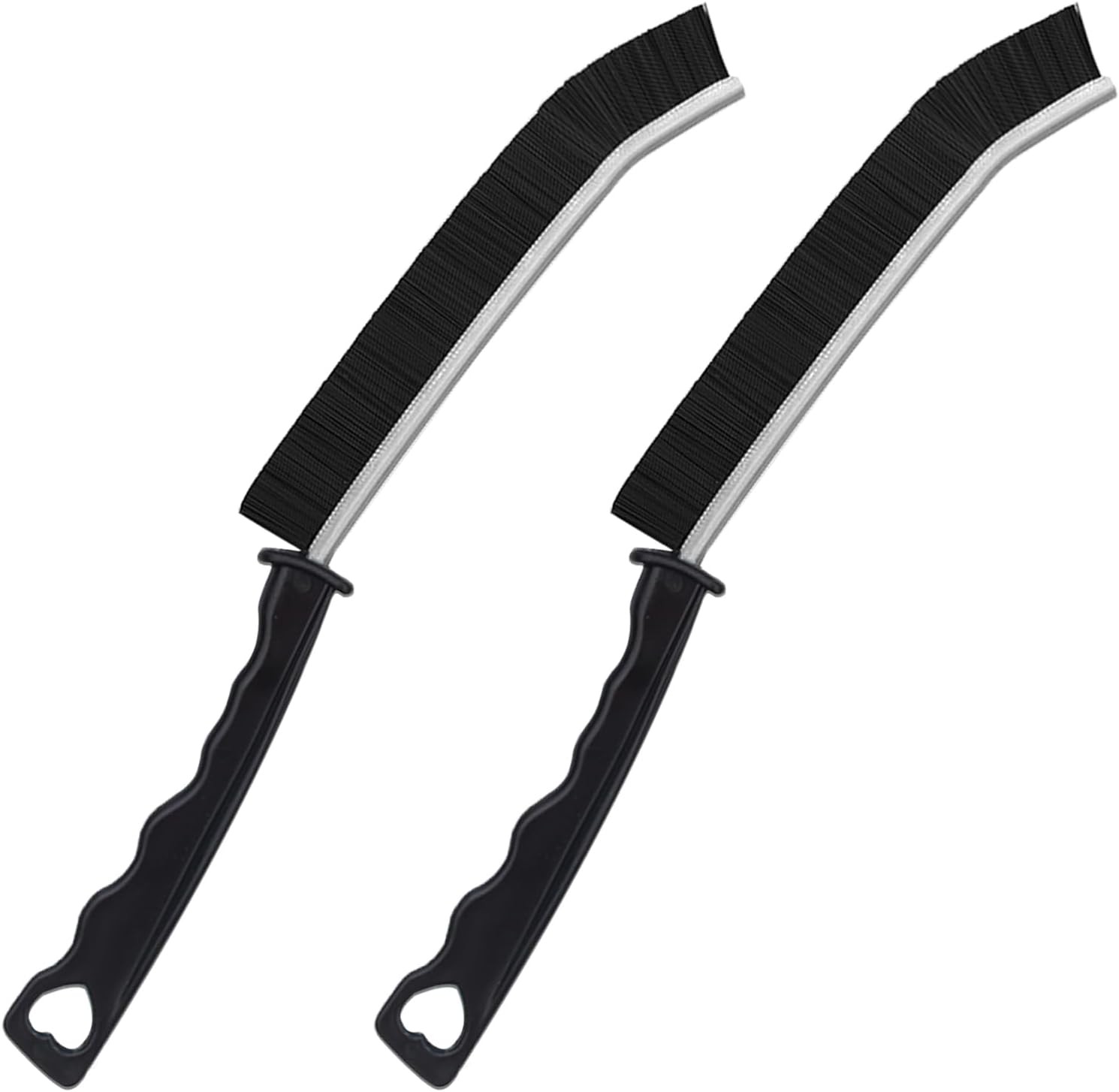 2pcs Hard Bristle Crevice Brush, Gap & Grout Cleaner, Tile & Kitchen Window Bath