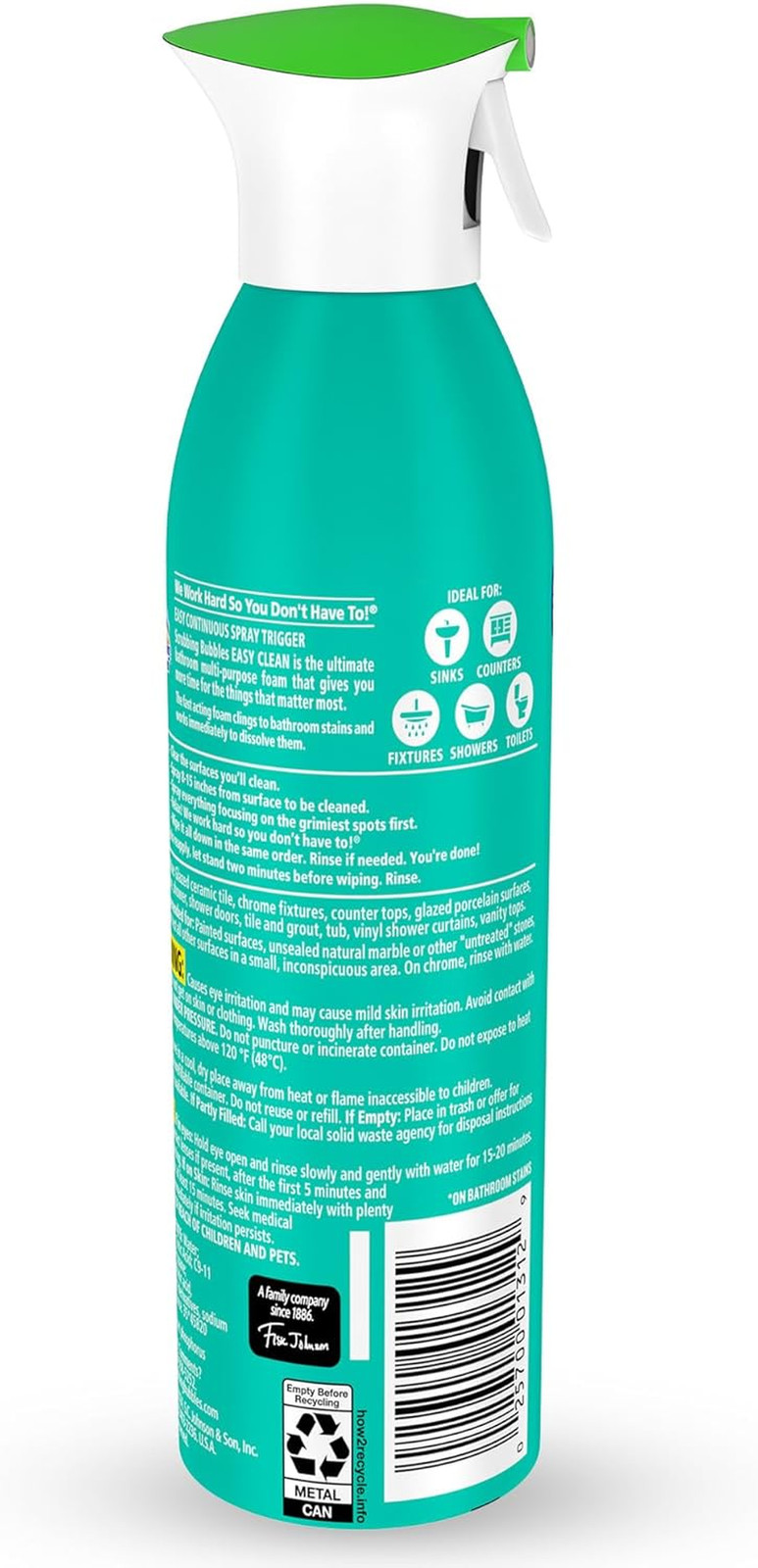 Scrubbing Bubbles Easy Clean Foaming Multipurpose Bathroom Cleaner, Continuous S
