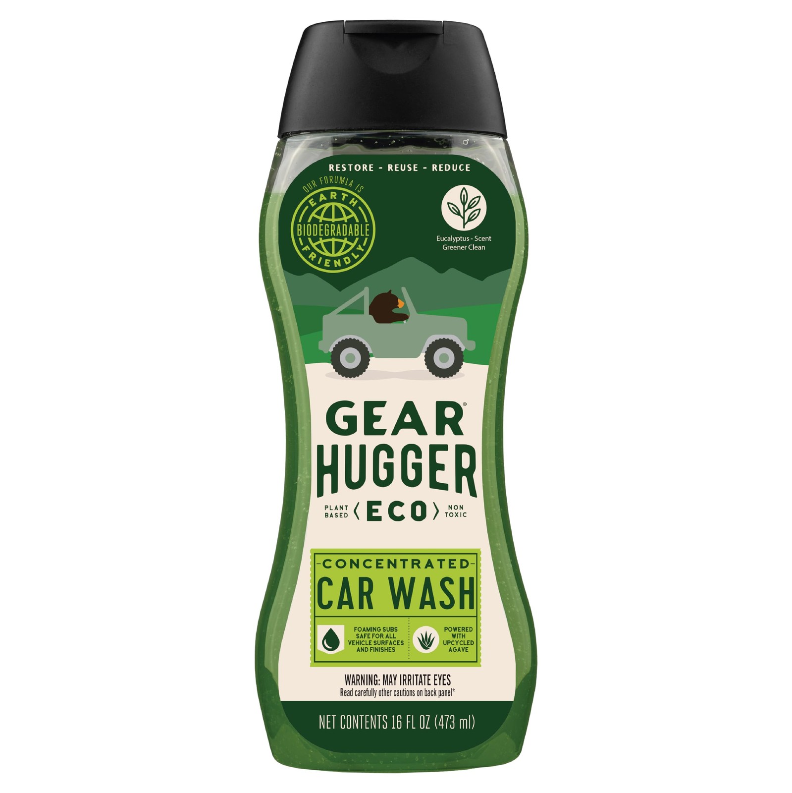16 Oz Car Wash Soap EcoFriendly Cleaner Biodegradable Natural Saponins