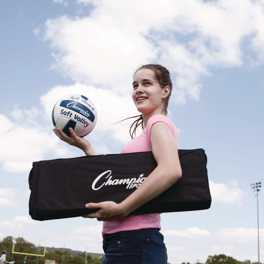Champion Sports VBSET Deluxe Official-Size Volleyball Set (10/Set) New