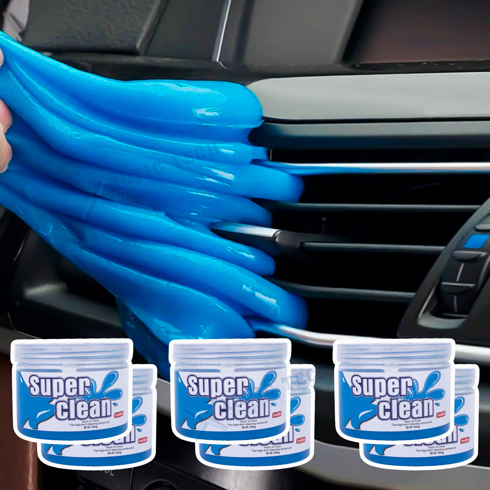 Multiple Use Car Interior Detailing Cleaning Gel Kit Air Vent Dust Putty Cleaner