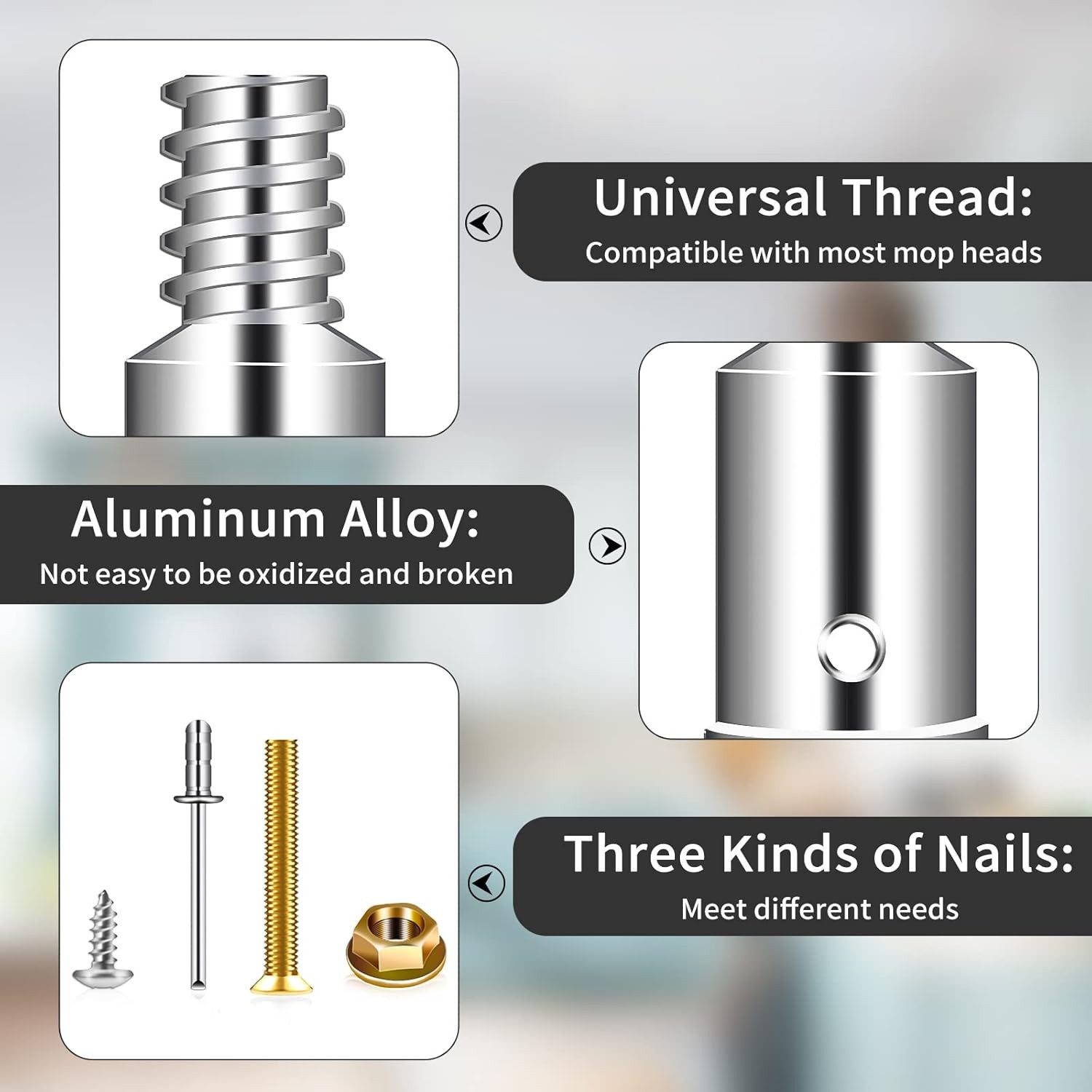Thread Tip Replacement, Ultra Threaded Tip Repair Kit 1 Inch Extens