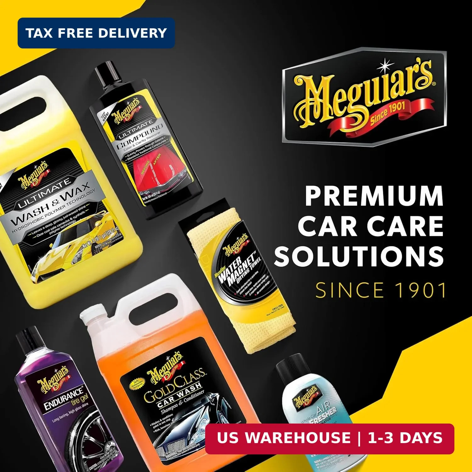 Meguiar’s Ultimate Black Plastic Restorer, 16OZ BT, 6/CV