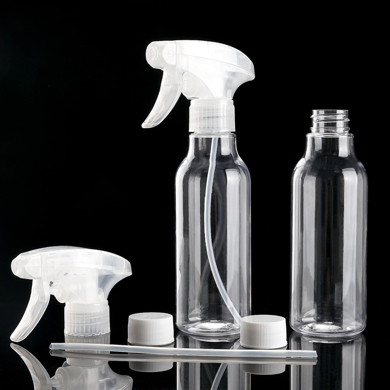 4 Pack 8.8oz Empty Plastic Spray Bottles – Heavy Duty for Cleaning, Cooking & Ha