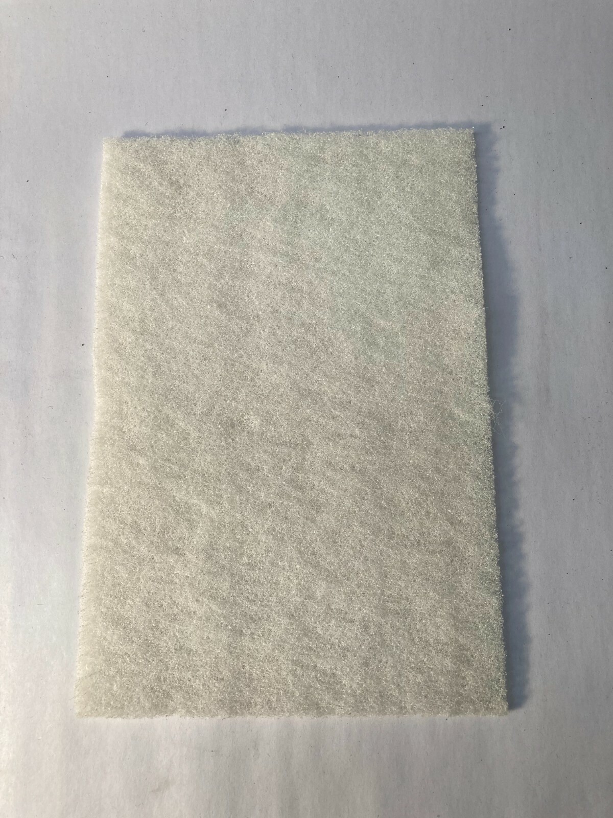 Pack of 5, White, Nylon, Light Duty Scouring Pads, 6″ X 9″, 1/4″ thick