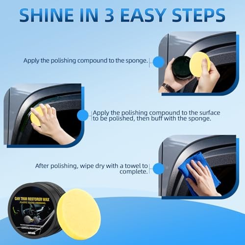 Plastic Restorer for Cars, Highly Concentrated Ceramic Coating Back to Black