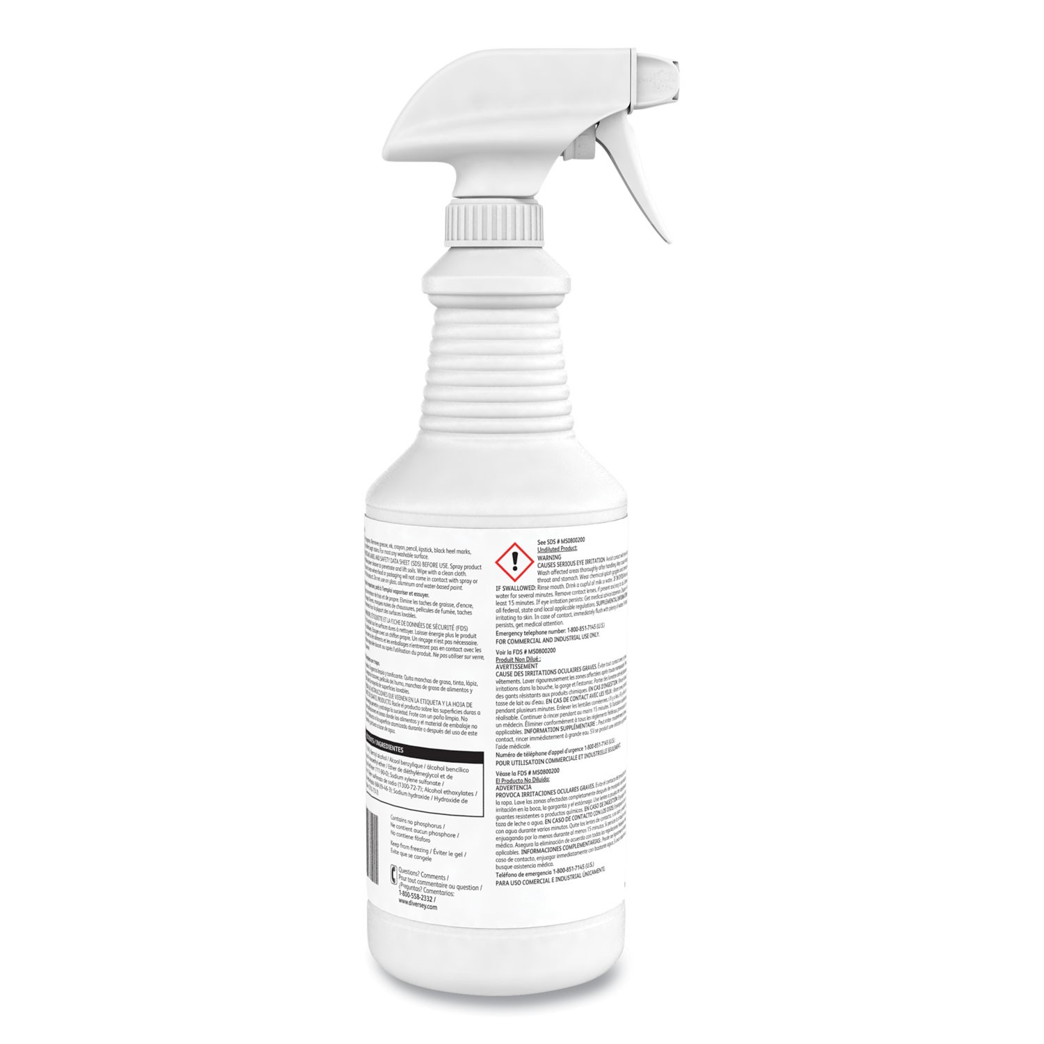 Diversey? Speedball 2000 Heavy-Duty Cleaner, Citrus, Liquid, 1qt. Spray Bottle,