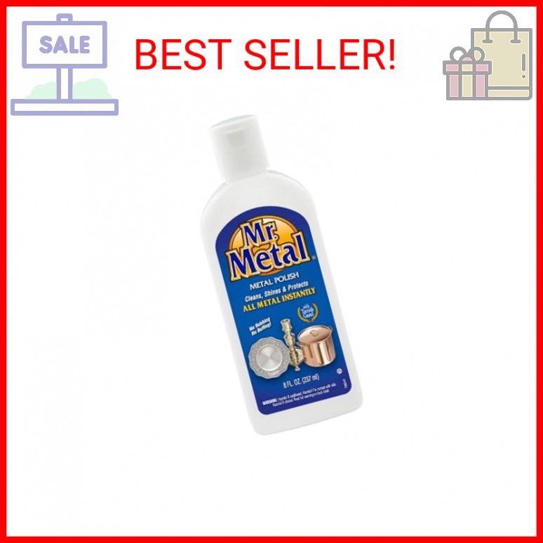Mr. Metal Metal Polish Liquid All Metal Multipurpose Cleaner, Non-Abrasive, Inst