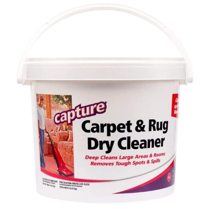 Capture Carpet & Rug Dry Cleaner – Odor & Stain Remover for Home & Pets (8 lb)