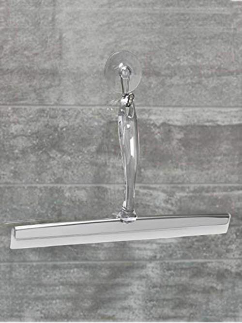 iDesign Zia Metal and Plastic Bathroom Squeegee for Assorted Sizes , Styles
