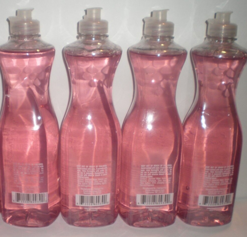 (4) PINK GRAPEFRUIT Scent Dish Liquid Soap 18 FL OZ Each by Purpose