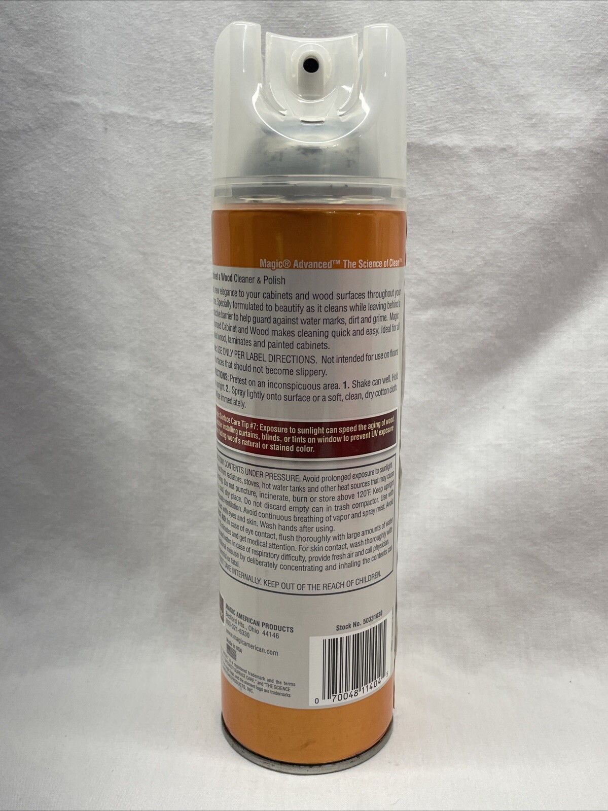 Magic Advanced Cabinet And Wood Aerosol Mist Cleaner Polish 17 Oz Net (1 lb 1oz)