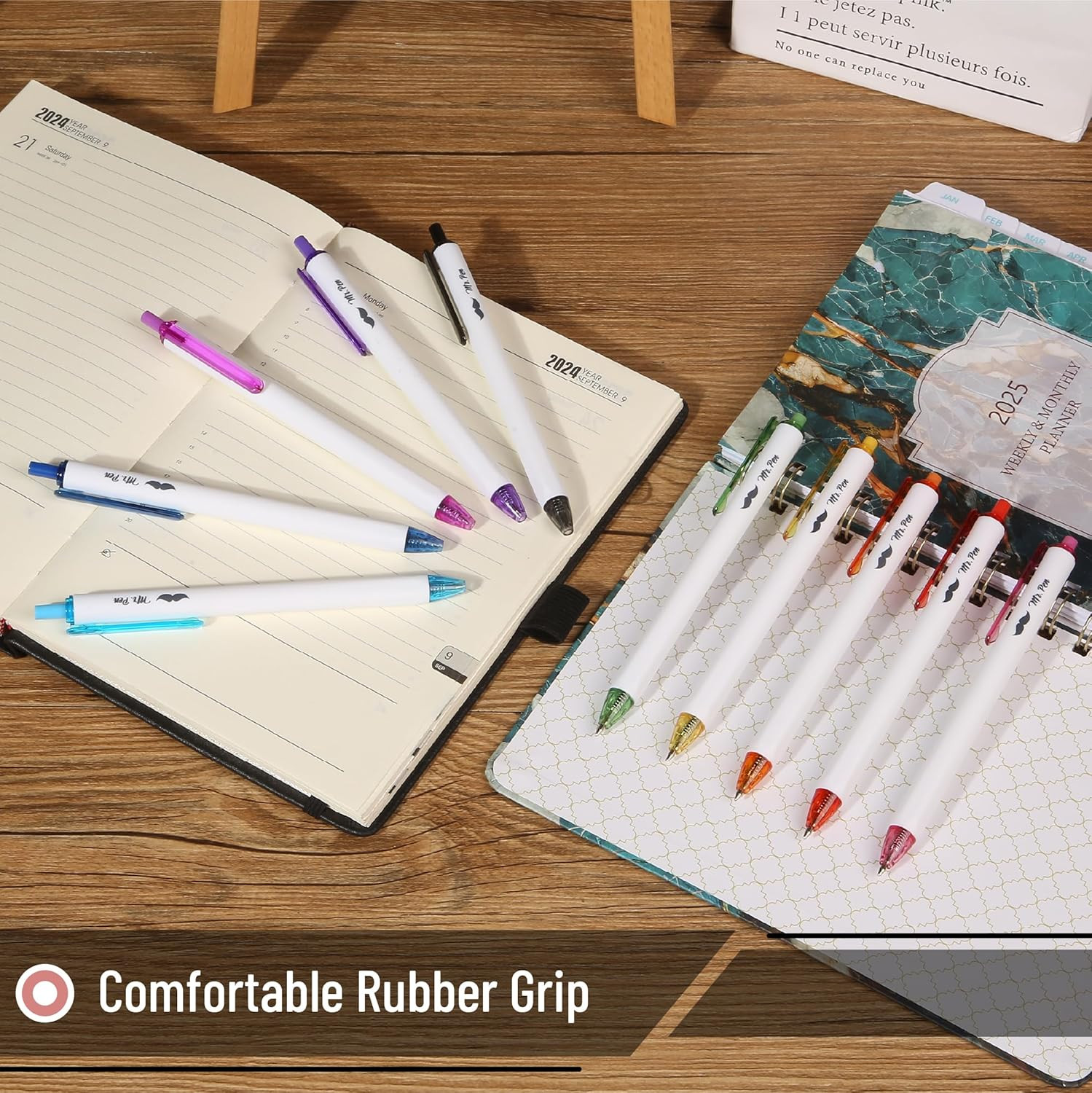 – Cute Ballpoint Pens Assorted Color Ink, 0.7Mm, 10 Colorful Ink Ballpoint Pens