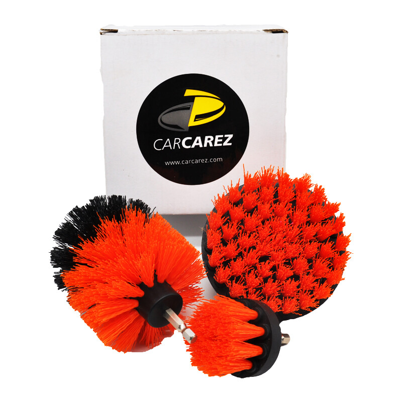 3PCS Drill Brush Power Scrubber Drill Attachments For Carpet Tile Grout Cleaning