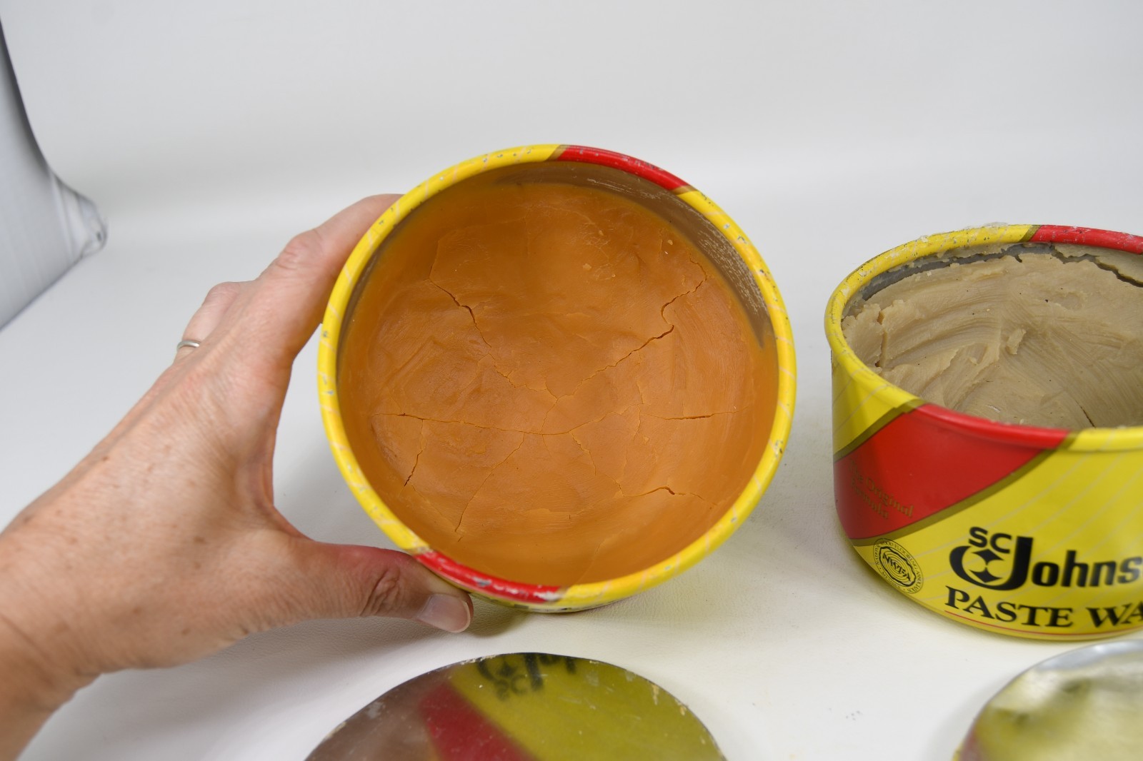 SC Johnson Paste Wax Discontinued Original Formula 2 Used Half Empty Cans