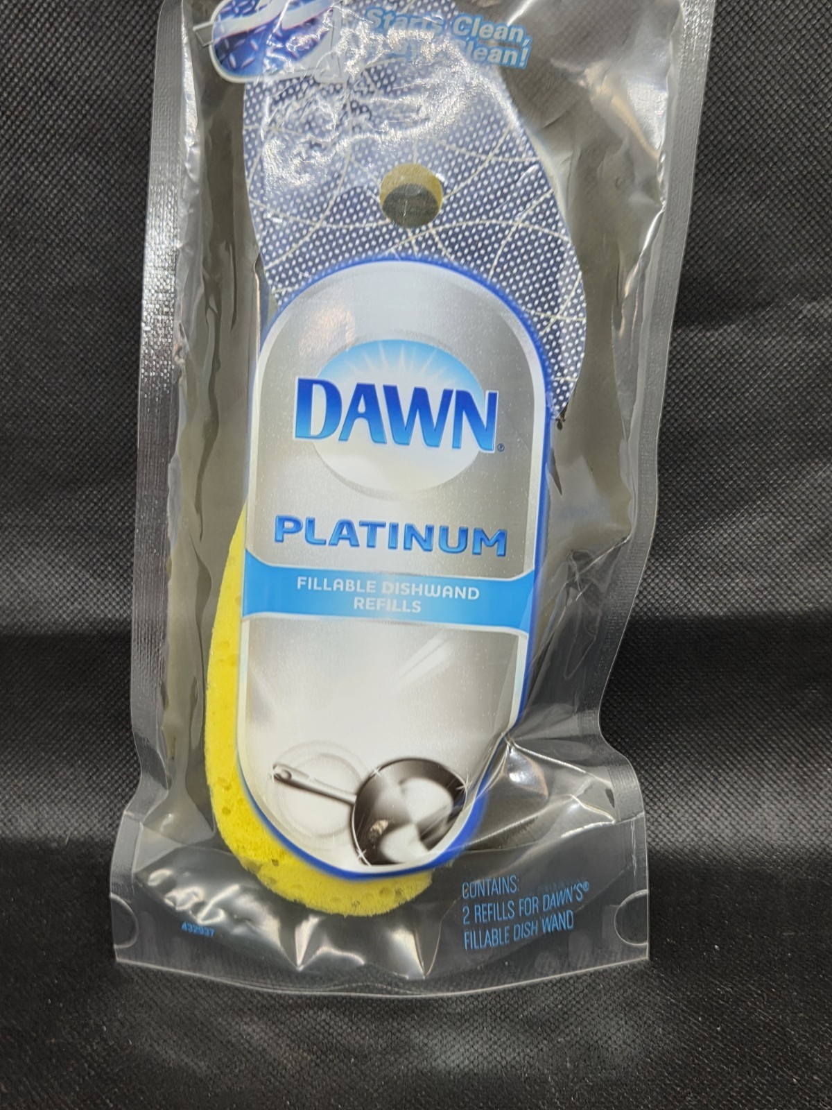 Dawn Platinum Dishwand Super Fabric Heavy Duty Refill Sponge 2ct Factory Seal