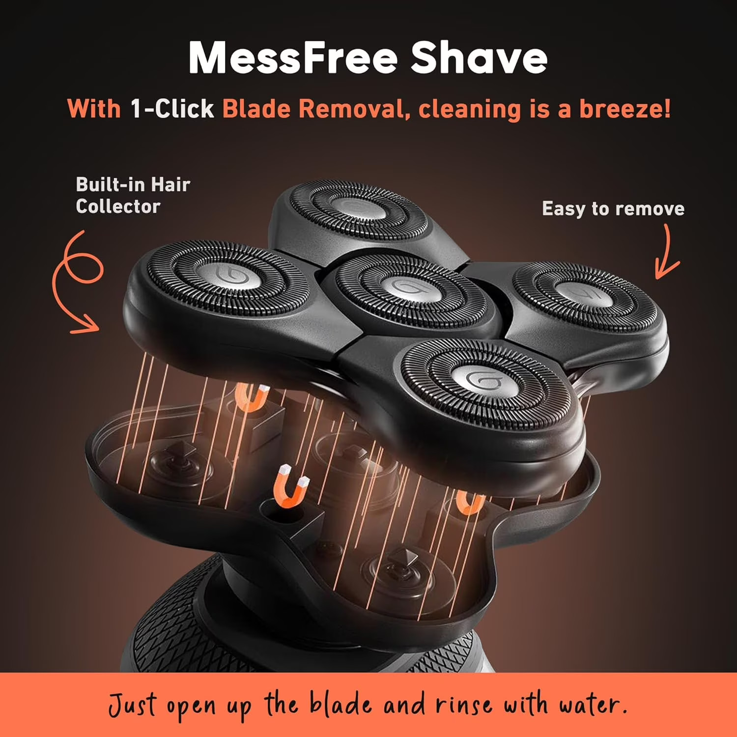 Groomie Cordless BaldiePro Electric Shaver Type Head Grooming Starter Kit