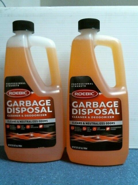 Roebic 80316, Garbage Disposal Cleaner and Deodorizer, 32 fl. oz., Lot of 2, FS