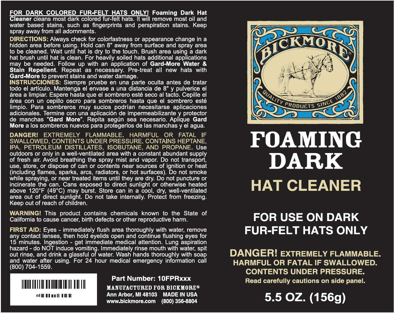 Foaming Dark Hat Cleaner Remove Dirt Fingerprints Felt Fur Baseball Hats More.