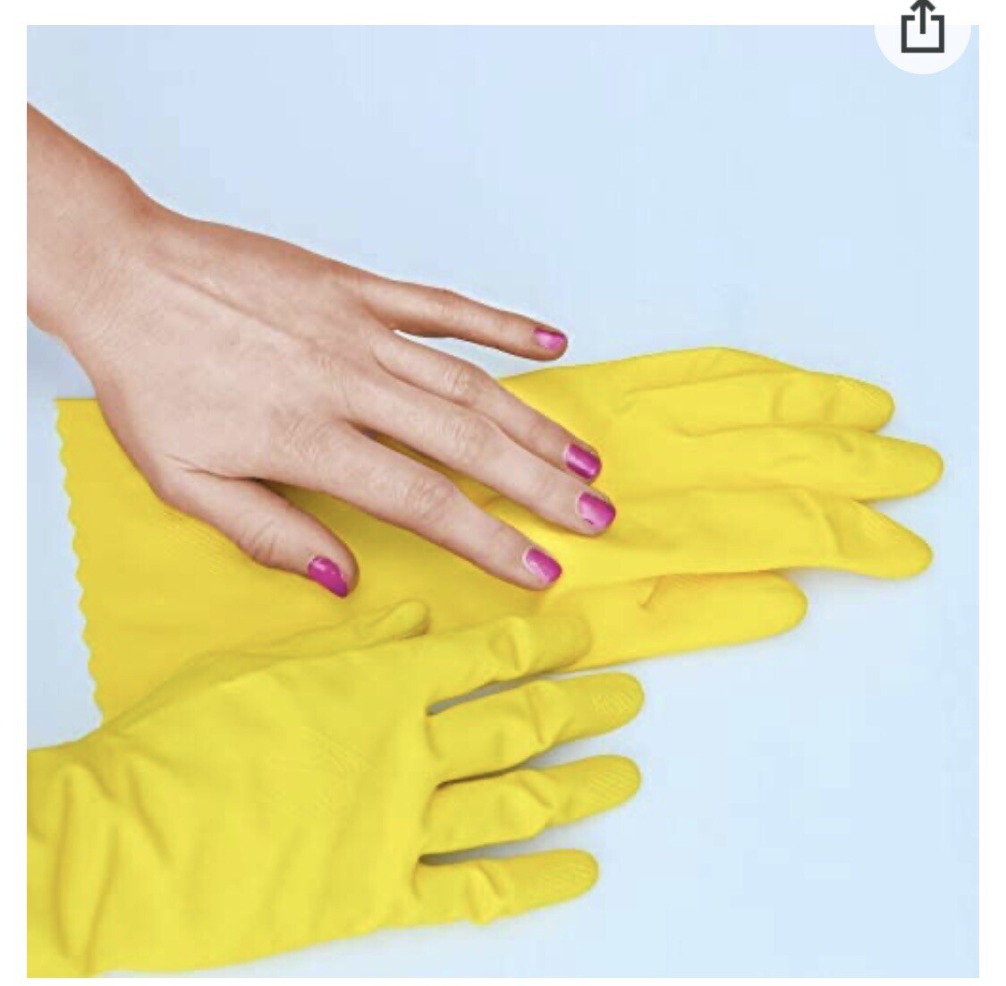 MEDIUM Playtex O-Cedar Living Gloves Drip-Catch Cuff Reusable Gloves 2 PAIRS