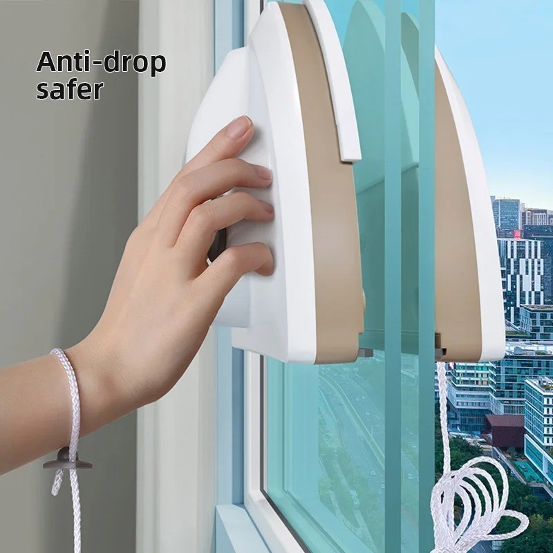 Magnetic Double-Sided Window Cleaner Brush Glass Cleaning Tool