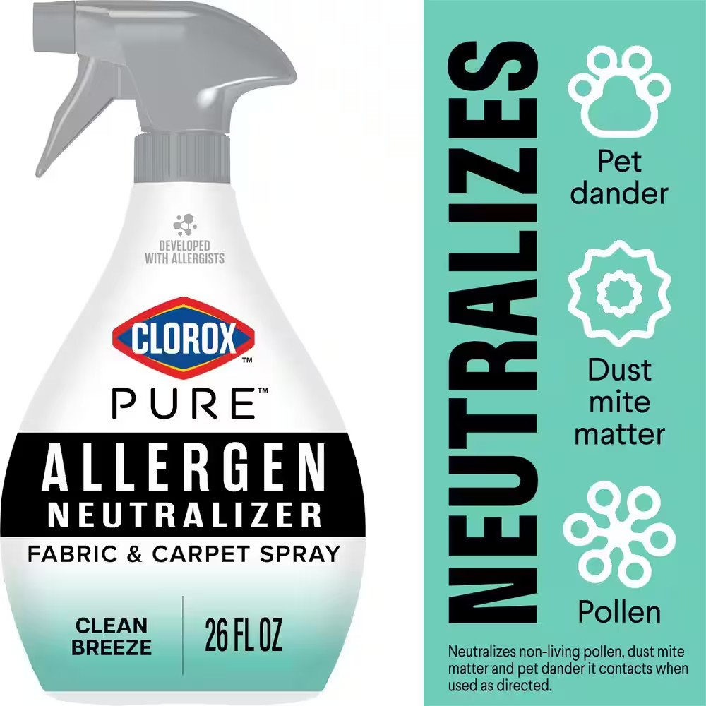 26 Oz. PURE Allergen Neutralizer Clean Breeze Fabric Refresher and Carpet Spray