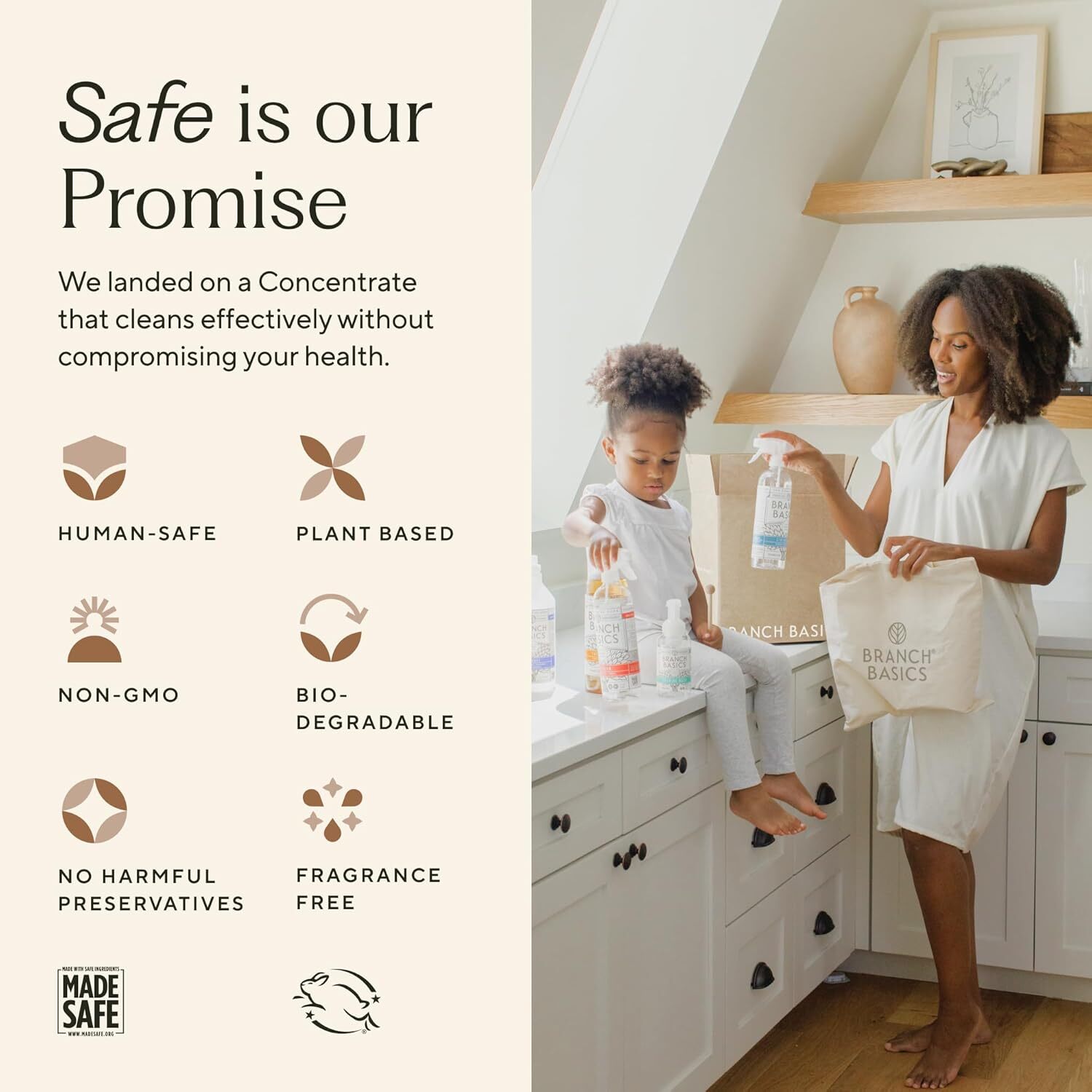 All-purpose spray, glass cleaner and bathroom cleaner