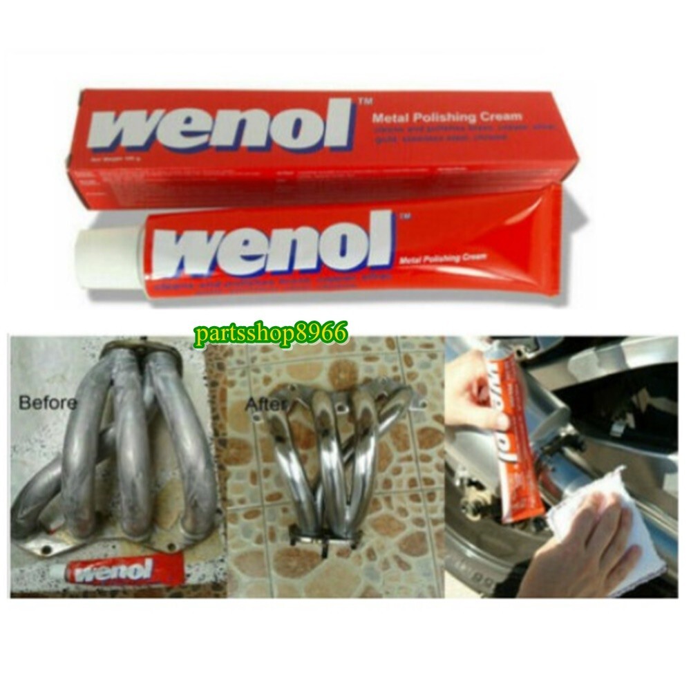 Red Wenol Metal Polish Cleaner For Brass Copper Stainless steel 1 tube x 100g