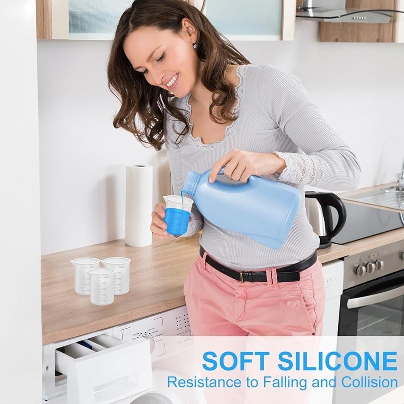 Silicone Detergent Measuring Cup Laundry Tool 3.4oz Multi Temperature Resistant