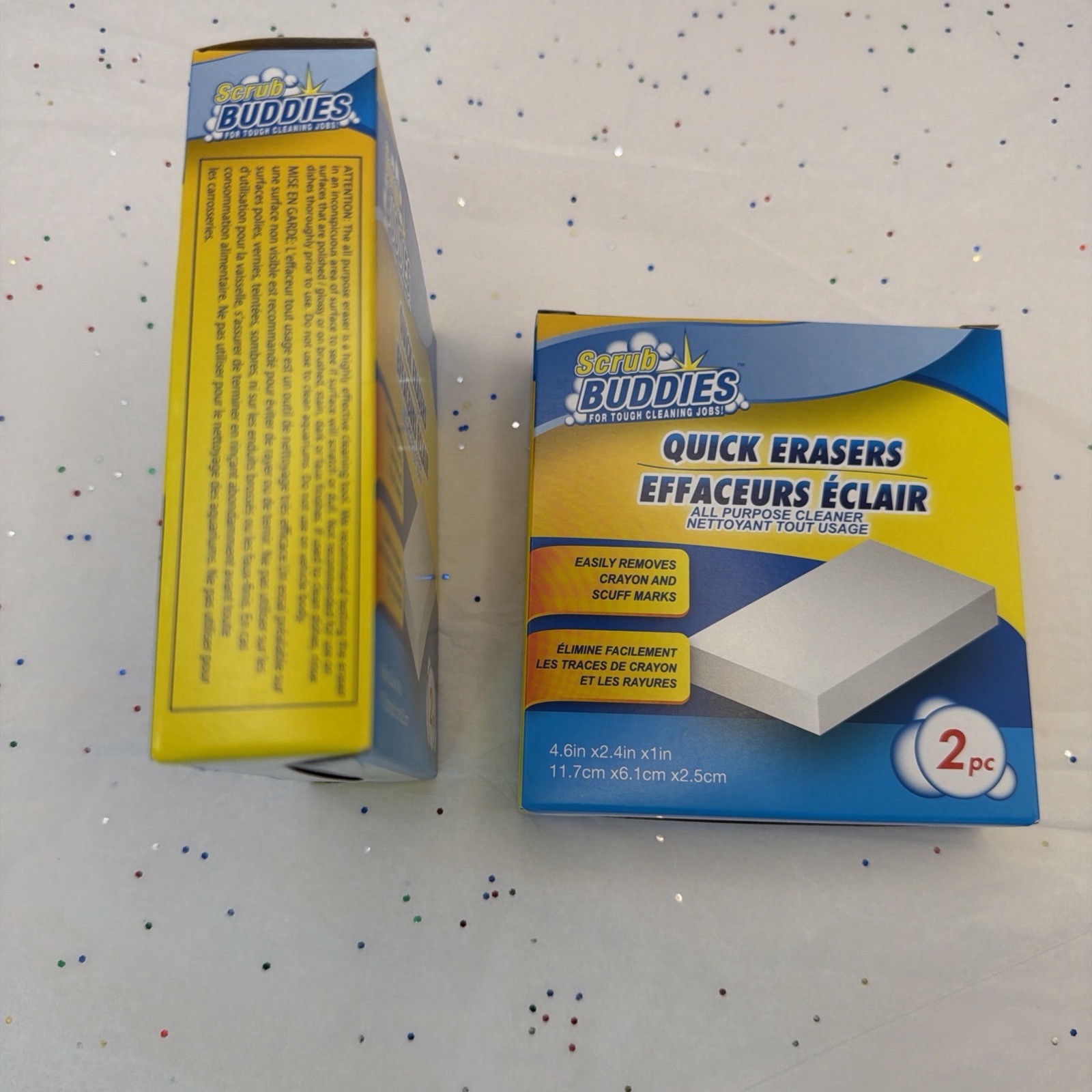 Scrub Buddies, Quick Erasers, All Purpose Cleaner, 2 box Set 4total, new Sponge