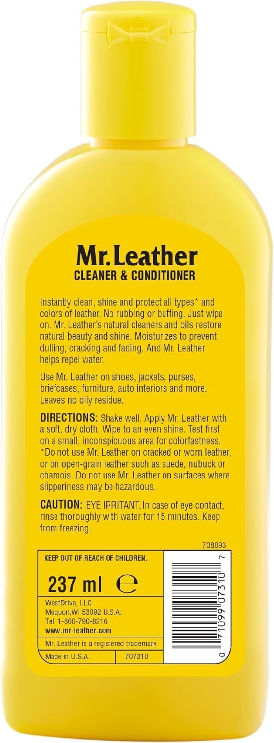 Versatile 8 oz Leather Conditioner – Restores, Protects, & Hydrates All Surfaces