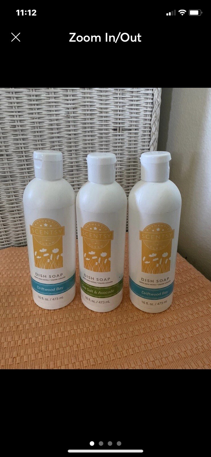 3 RARE Scentsy Dish Soap 2 DRIFTWOOD BAY/1 Seasalt & Avocado LIQUID 16oz ea New