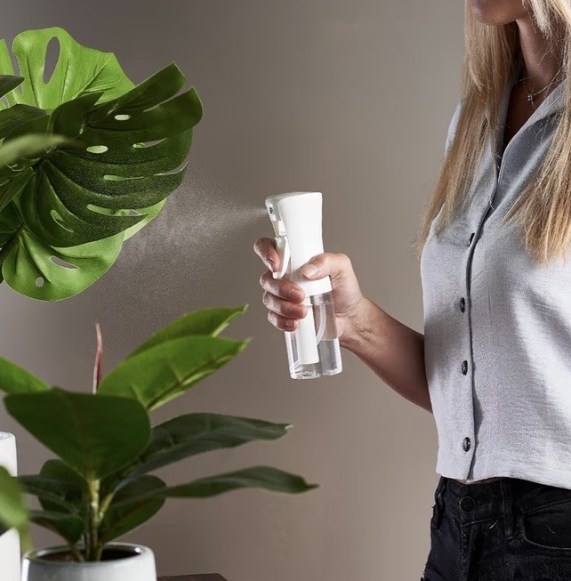 Super + Continuous Fine Mist Spray Bottle Reusable and Refillable 6.8 Oz