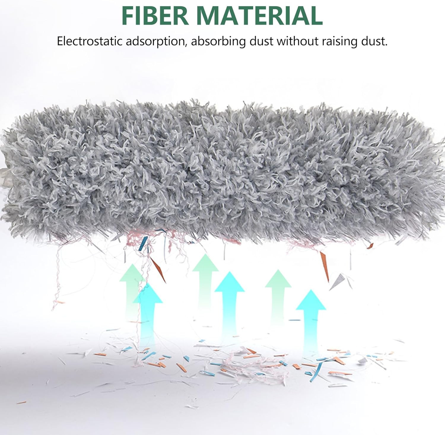 Extra-Long Dusters with Extension Pole 100-Inch for Cleaning, Bendable Microfibe
